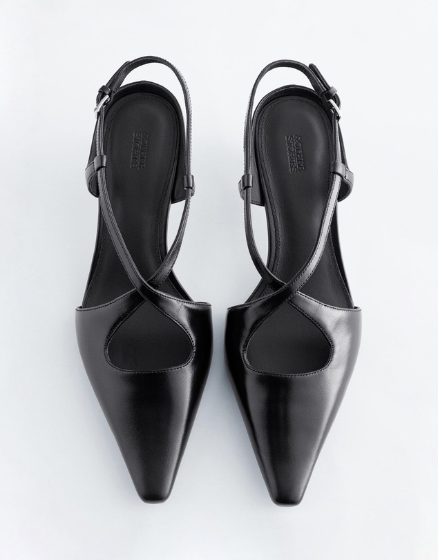 & Other Stories - Criss-Cross Leather Slingback Pumps