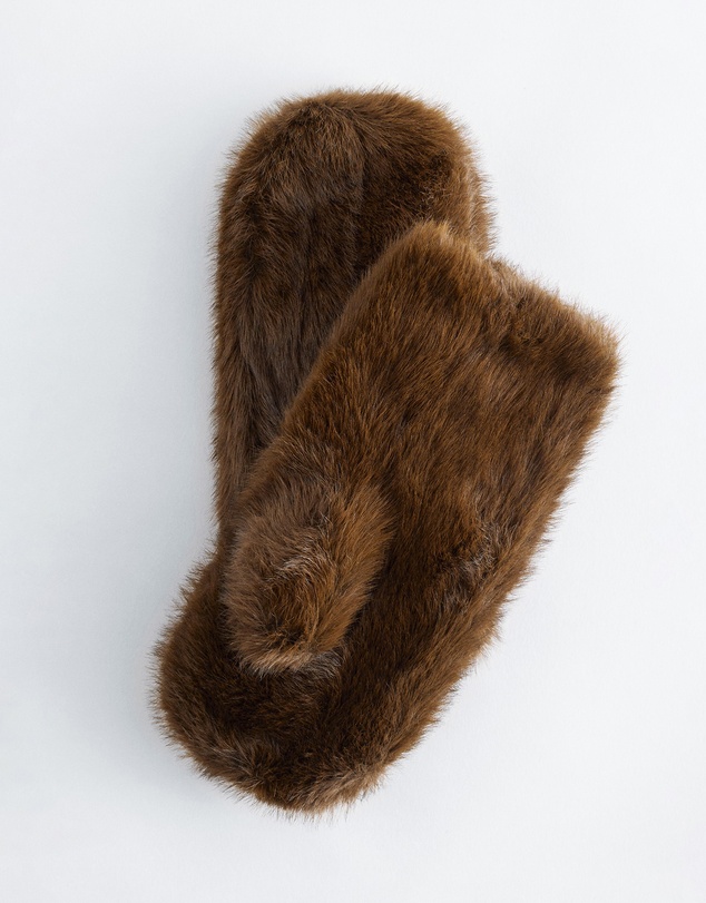 & Other Stories - Faux Fur Mittens