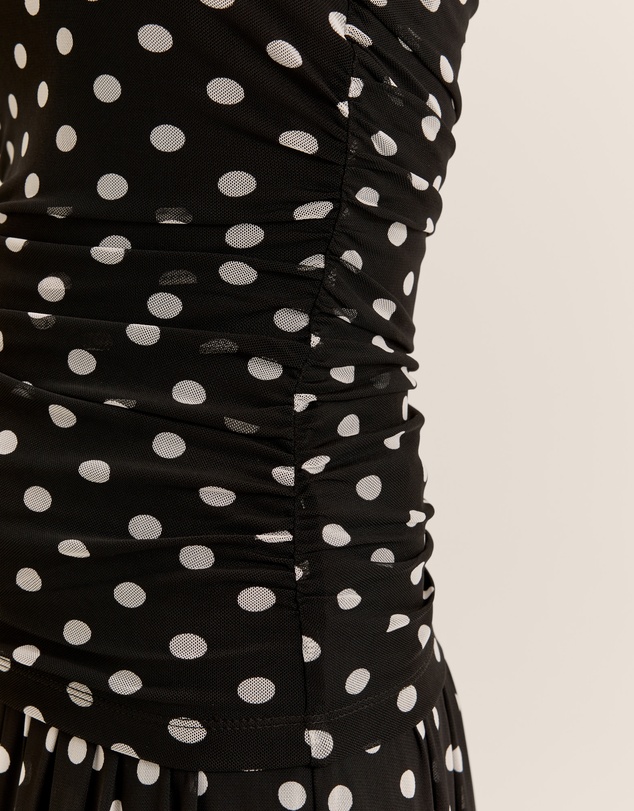 Review - Ava Spot Mesh Top