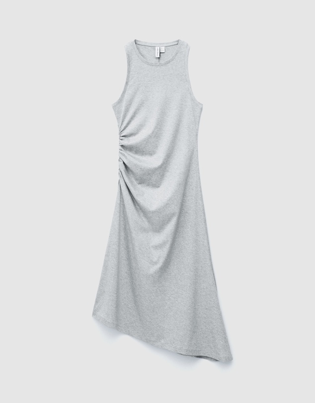 & Other Stories - Ruche Asymmetric Midi Dress