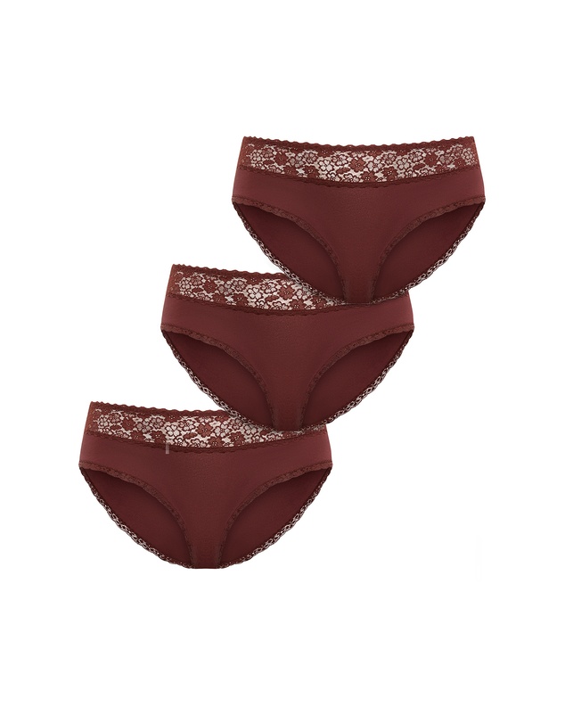City Chic - Iris 3 Pack Cotton Cheeky Panty