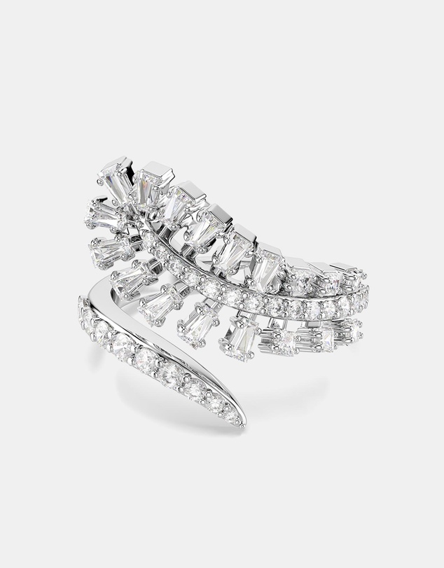 Swarovski - Vienna:Ring Feather Whi/Rhs 50