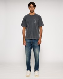 Nudie Jeans - Koffe Scratched Tracks T-Shirt
