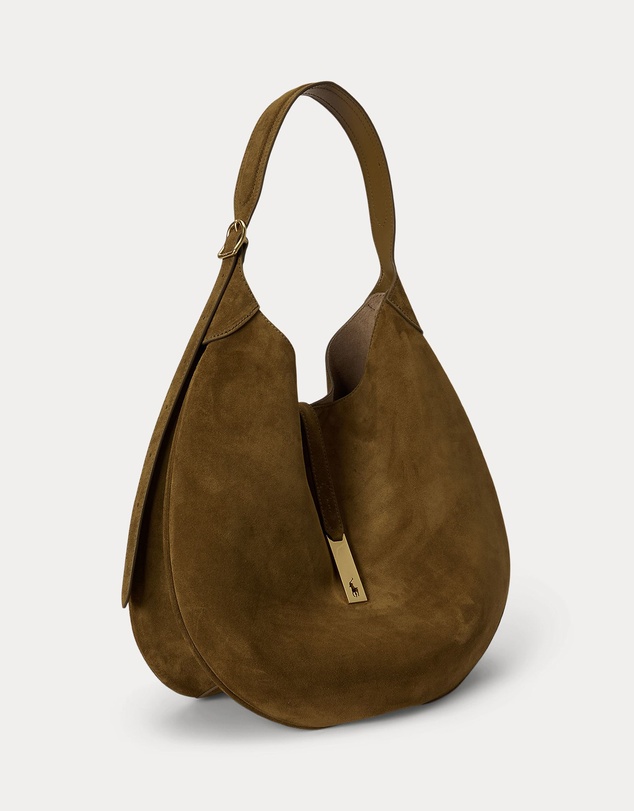 Polo Ralph Lauren - Polo ID Suede Large Shoulder Bag