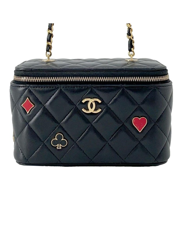 Pre-Loved by Azura Reborn - Pre-Loved Lambskin Coco Casino Vanity Case