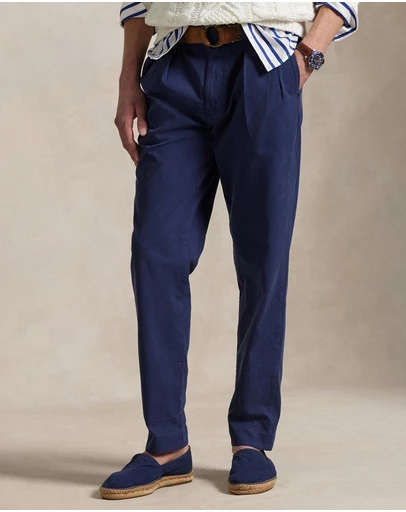 Polo Ralph Lauren - Slim Tapered Fit Pleated Twill Pants