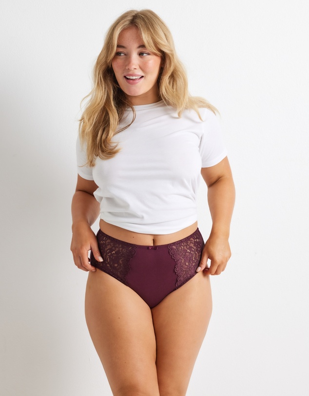 Kayser - 2 Pack Daily Essentials Stretch Lace & Cotton Full Brief (219)