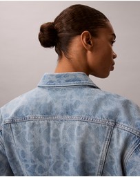 Calvin Klein Jeans - Allover Monogram 90s Denim Trucker Jacket