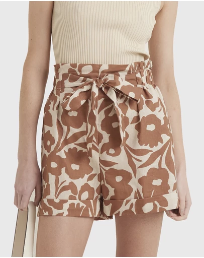 Zerafima - Poppy Tie Short