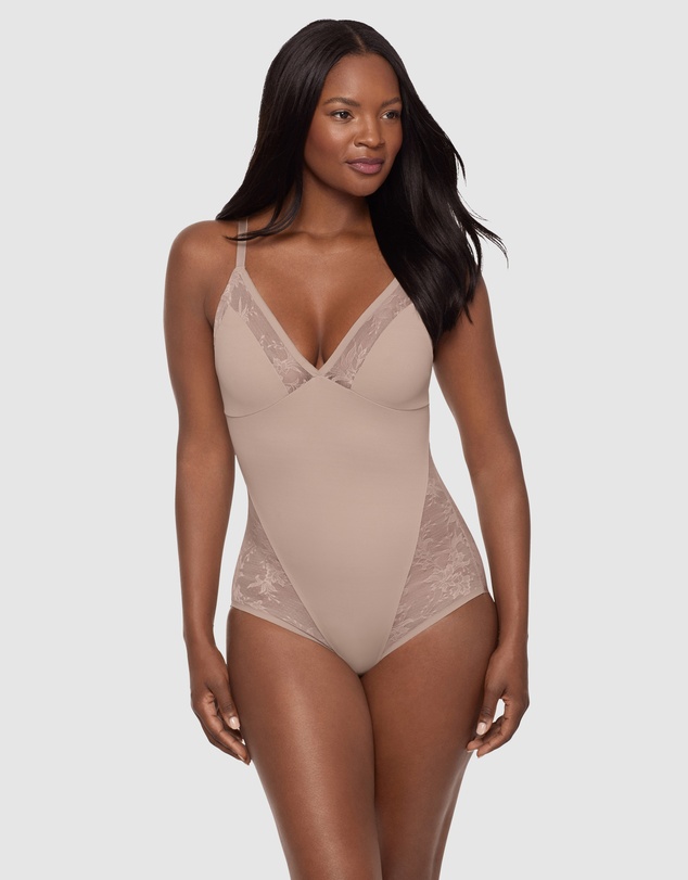 Miraclesuit Shapewear - Modern Romance Wirefree Lace Shapewear Bodysuit