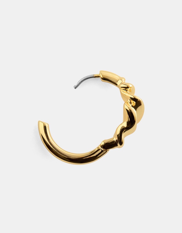 & Other Stories - Wrinkled-Look Small Hoop Earrings