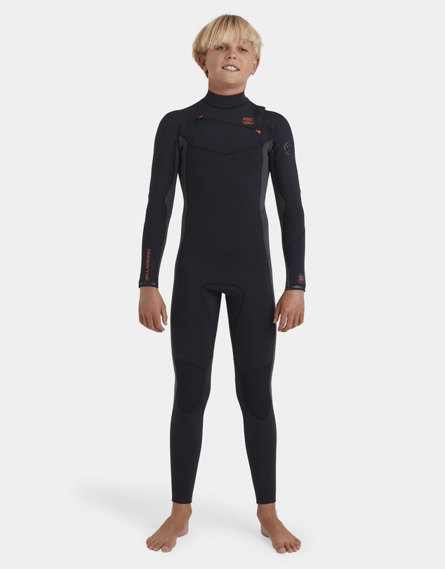 Billabong Kids - Boys 8 to 16 3/2Mm Absolute Natural Chest Zip Long Sleeve Fullsuit