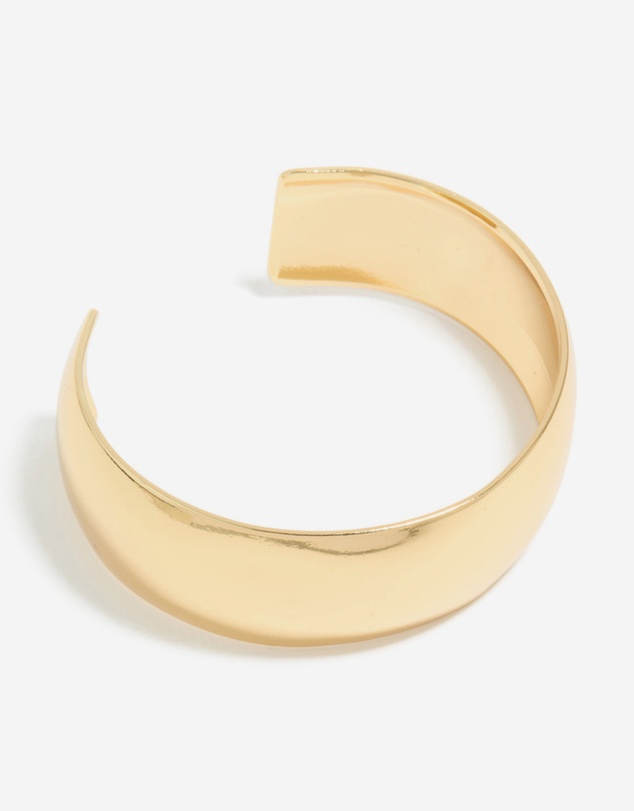 Lovisa - Waterproof Gold Plated Stainless Steel Thick Open Wrist Cuff