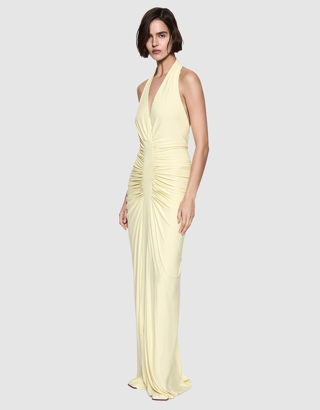 MISHA - Venus Gathered Cupro Dress