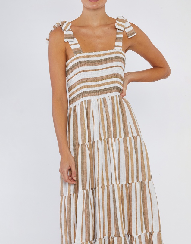 Amelius - Zanci Stripe Linen Dress