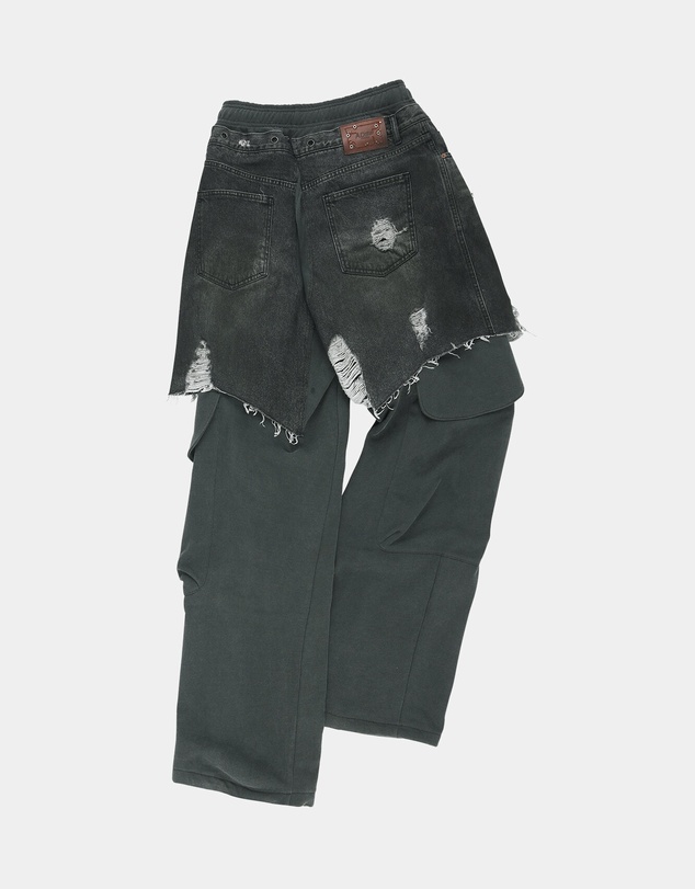 Andersson Bell - Rugged Denim-Inset Sweatpants - Unisex