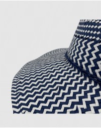 Jacaru - Jacaru 1864 Navy & White Paper Hat