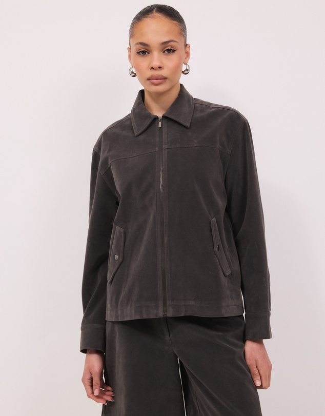 Calli - Arlo Faux Suede Jacket