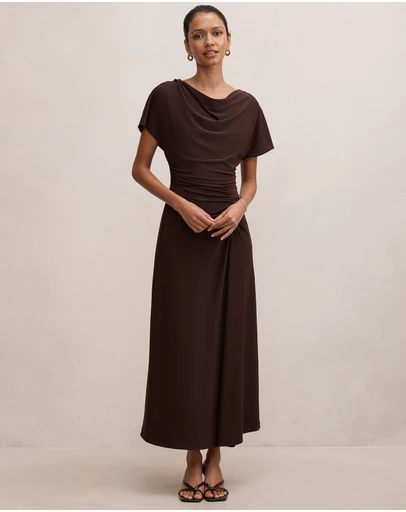 Forever New Petite - Tahnee Petite Ruched Waist Midi Dress