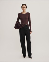 Witchery - Metal Trim Long Sleeve Top