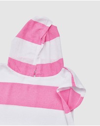 Tolu Australia - Pink and Blue Kids Hooded Beach Towel