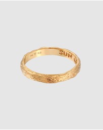 Haze & Glory - ICONIC EXCLUSIVE - Ring Men Sun Chaser 925 Sterling Silver Gold-Plated