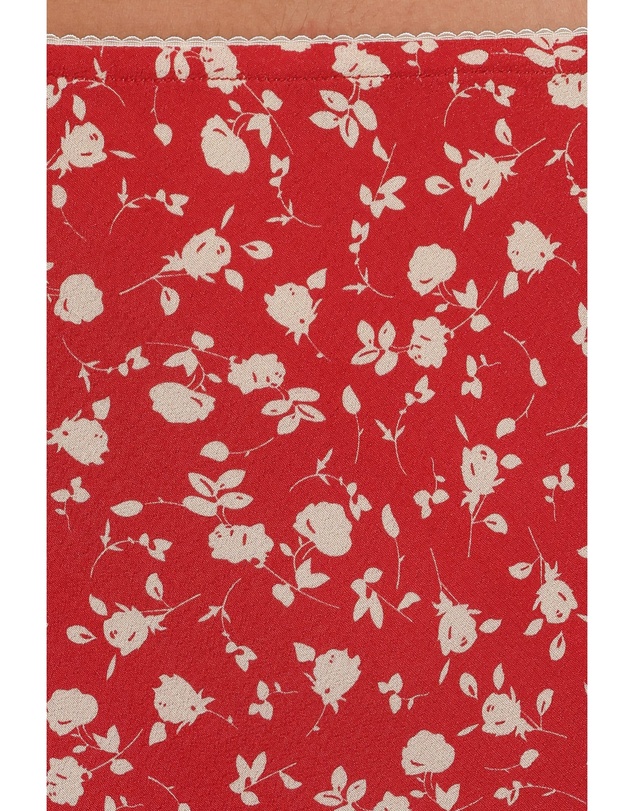 Petal & Pup - Zoella Peplum Top - Red Floral