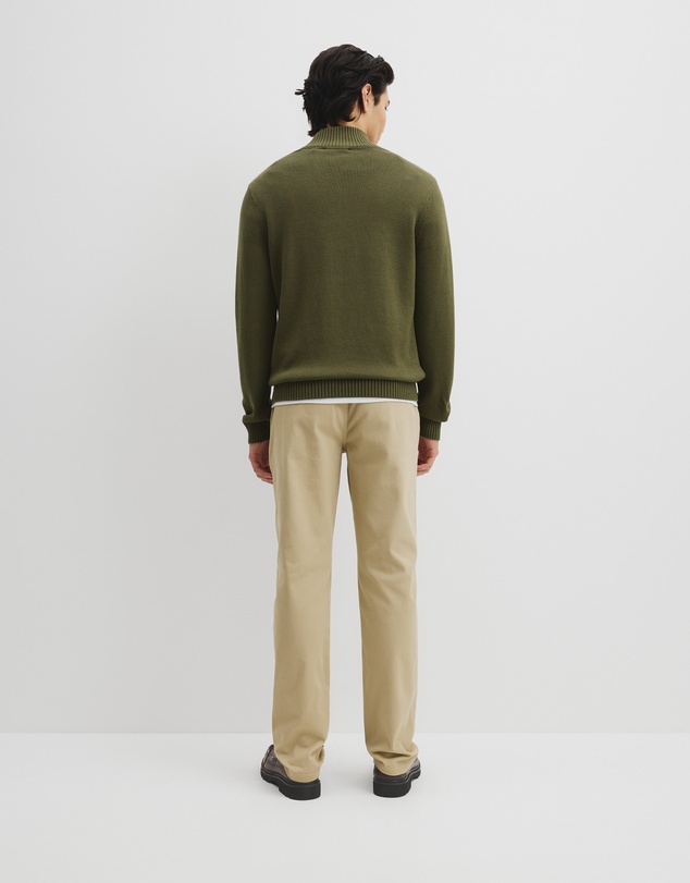 Country Road - Australian Good Earth Cotton Half Zip Knit