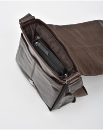 Cobb & Co - Notting Jr. Leather RFID Expandable Satchel