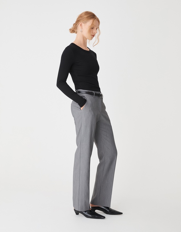Forcast - Devon Long Sleeve Rib Tee