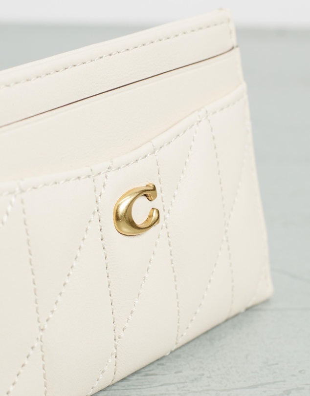 Coach - Essential Quilted Pillow Leather Flat Card Case