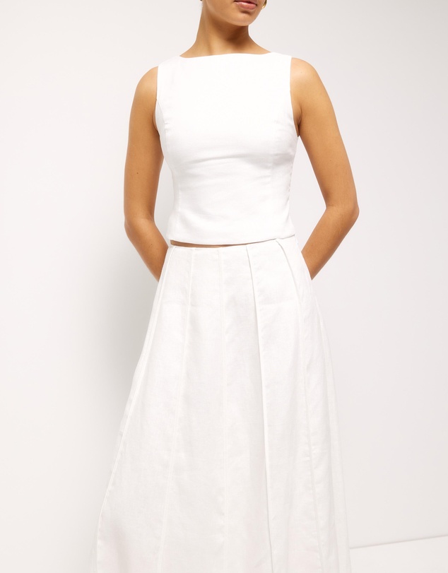 AERE - Bind Detail Full Skirt