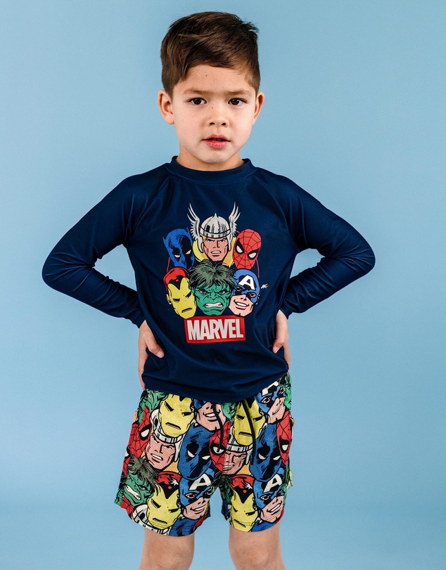 Rock Your Kid - Avengers Marvel Rashie Set - ICONIC EXCLUSIVE - Kids-Teens