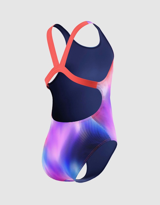 Speedo - Printed Leaderback Swimsuit - Kids-Teens