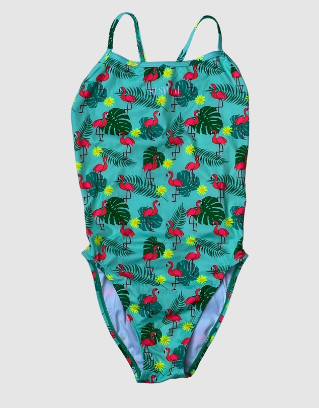 Salty Johnson - Flamingos Thin Strap One Piece