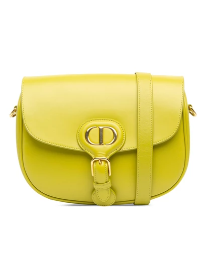 Pre-Loved by Azura Reborn - Pre-Loved dior Pre-owned Dior Caro Saddle Bag Lime