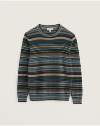 Seasalt - Seasalt Cornwall Multi Trenale Organic Cotton Striped Jumper