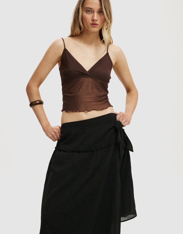 Cotton On - Gracie Wrap Midi Skirt