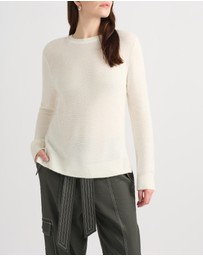 David Lawrence - Moss Stitch Knit Jumper
