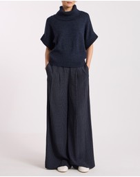 David Lawrence - Roll Neck Gilet Top
