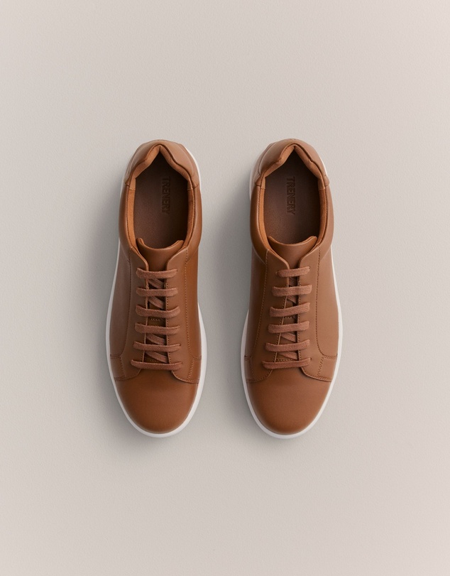 Trenery - Woodhead Leather Sneaker in Chestnut
