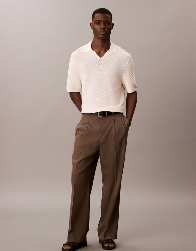 Calvin Klein - Tech Knit Johnny Collar Polo Shirt
