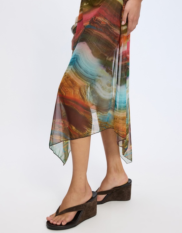 Jaded London - Mesh Wooden Trim Dress