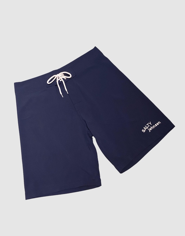 Salty Johnson - Classic Performance Board Shorts - Navy Blue