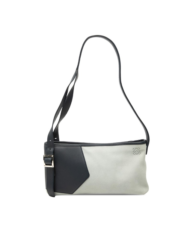 Pre-Loved by Azura Reborn - Pre-Loved Suede Anagram Switching Shoulder Bag