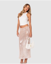 EDIKTED - Koko Ribbed Lace Up Tank Top