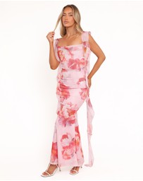 Petal & Pup - Chiara Maxi Dress - Pink Peony