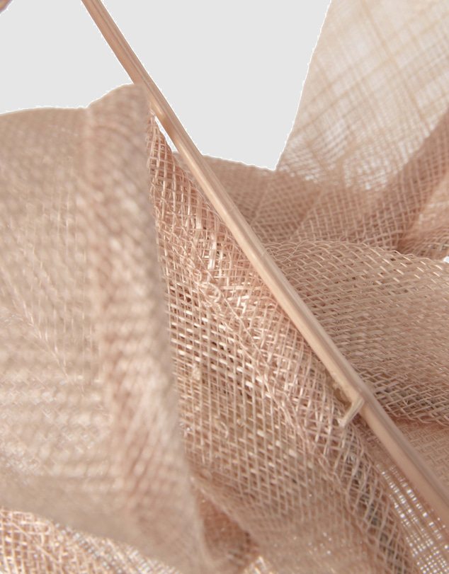 Max Alexander - Tall Nude Sinamay Fascinator Headband