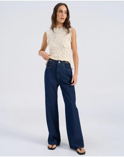 Vero Moda - Kathy Wide Leg Denim Jeans