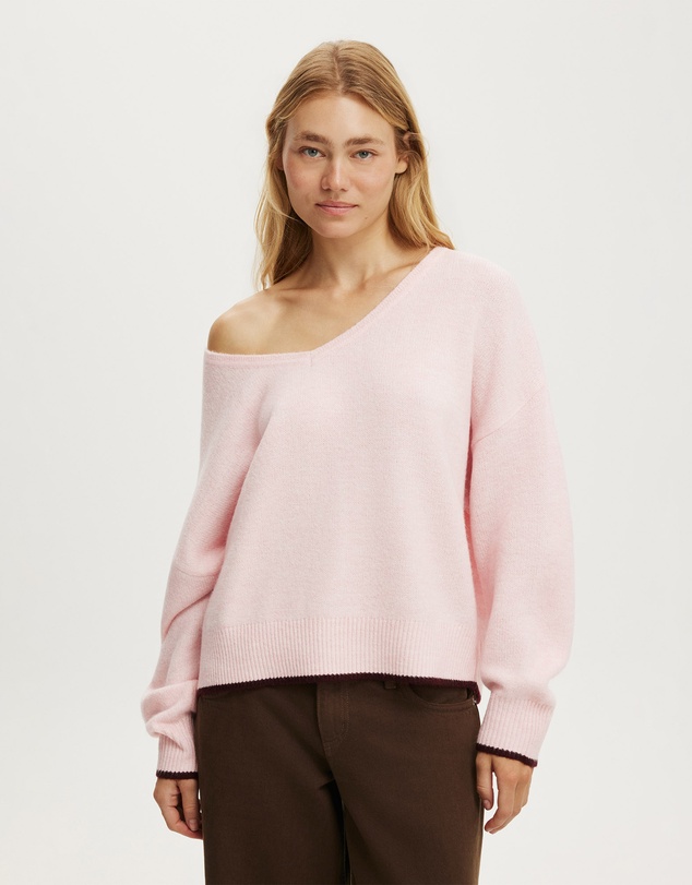 Cotton On - Softest Luxe Slouchy V Knit